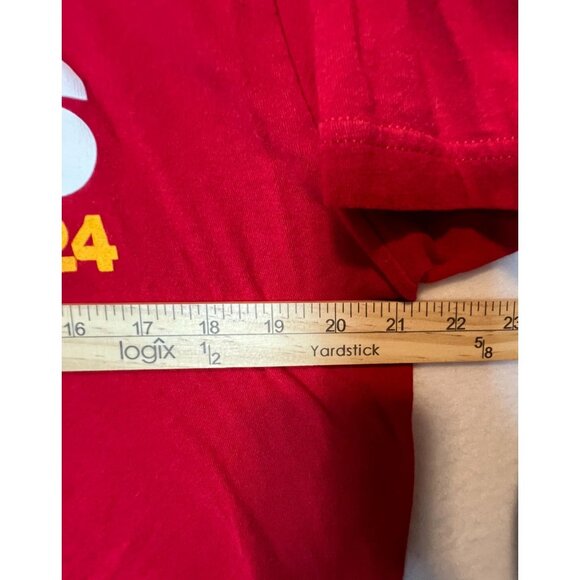 Atlanta Hawks 2023-2024 Opening Night T-Shirt Red Large 100% Cotton Gildan - Picture 9 of 11